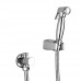 Azos Bidet Faucet Pressurized Shower Nozzle Brass Chrome Cold Water Two Function Toilet Space Saving Washing Machine Round PJPQ027B - B07D1Y1RW9